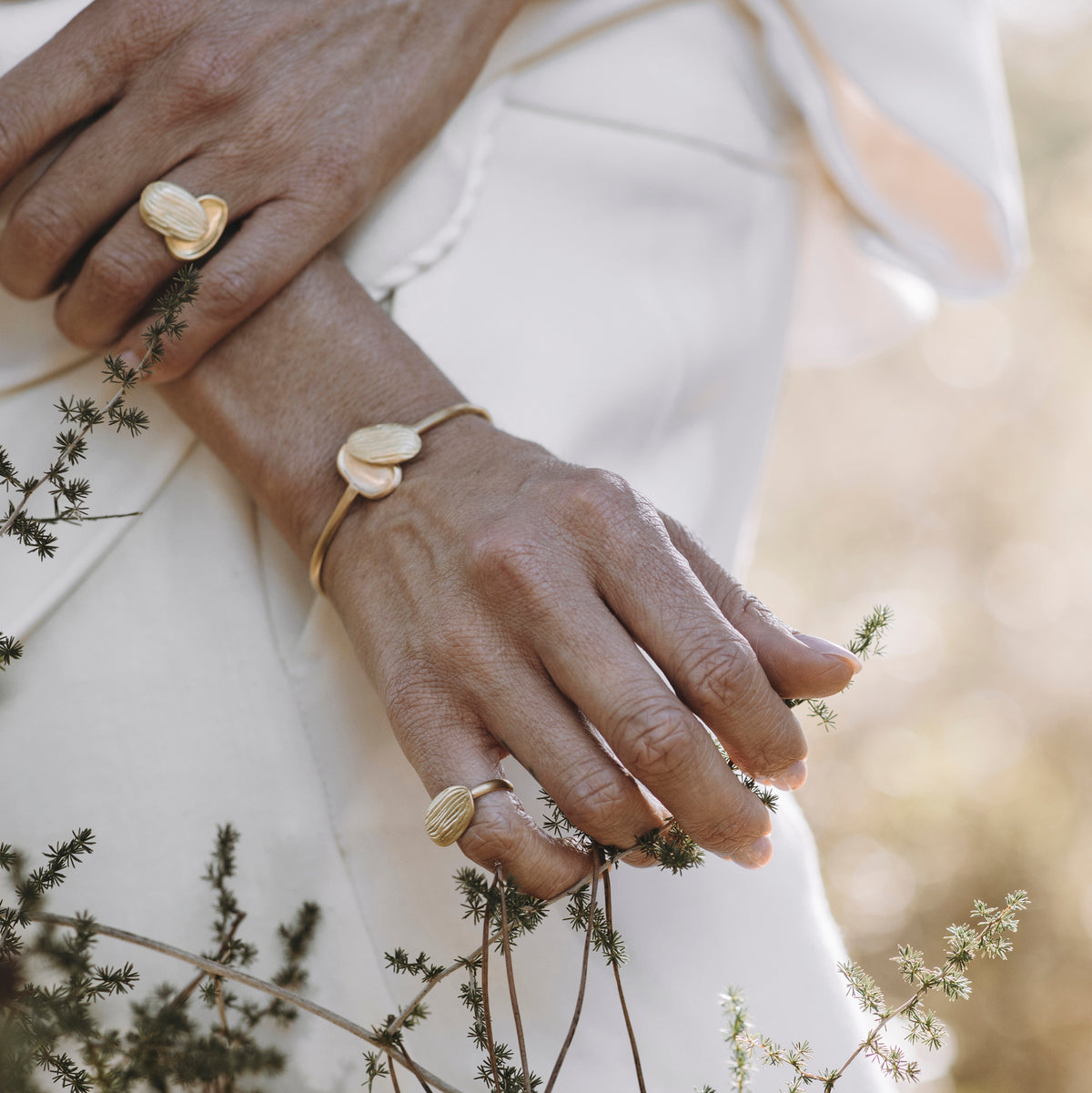 Two almond bracelet