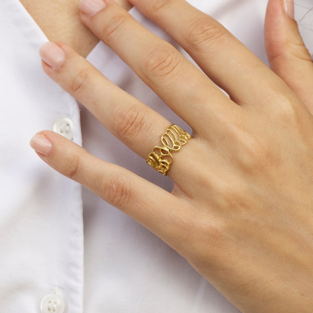 Bague tresse