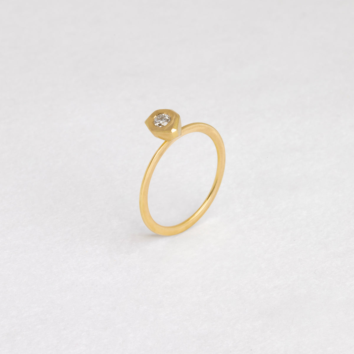 Solitaire pépite 0.1ct