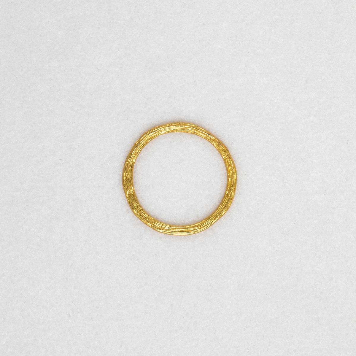 Bague texturée or