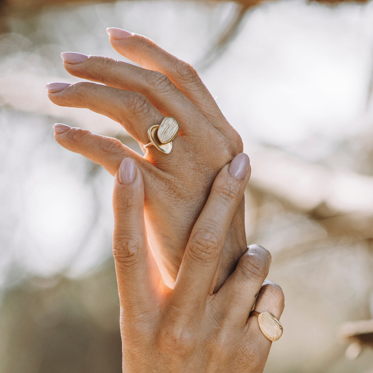 Bague deux amandes