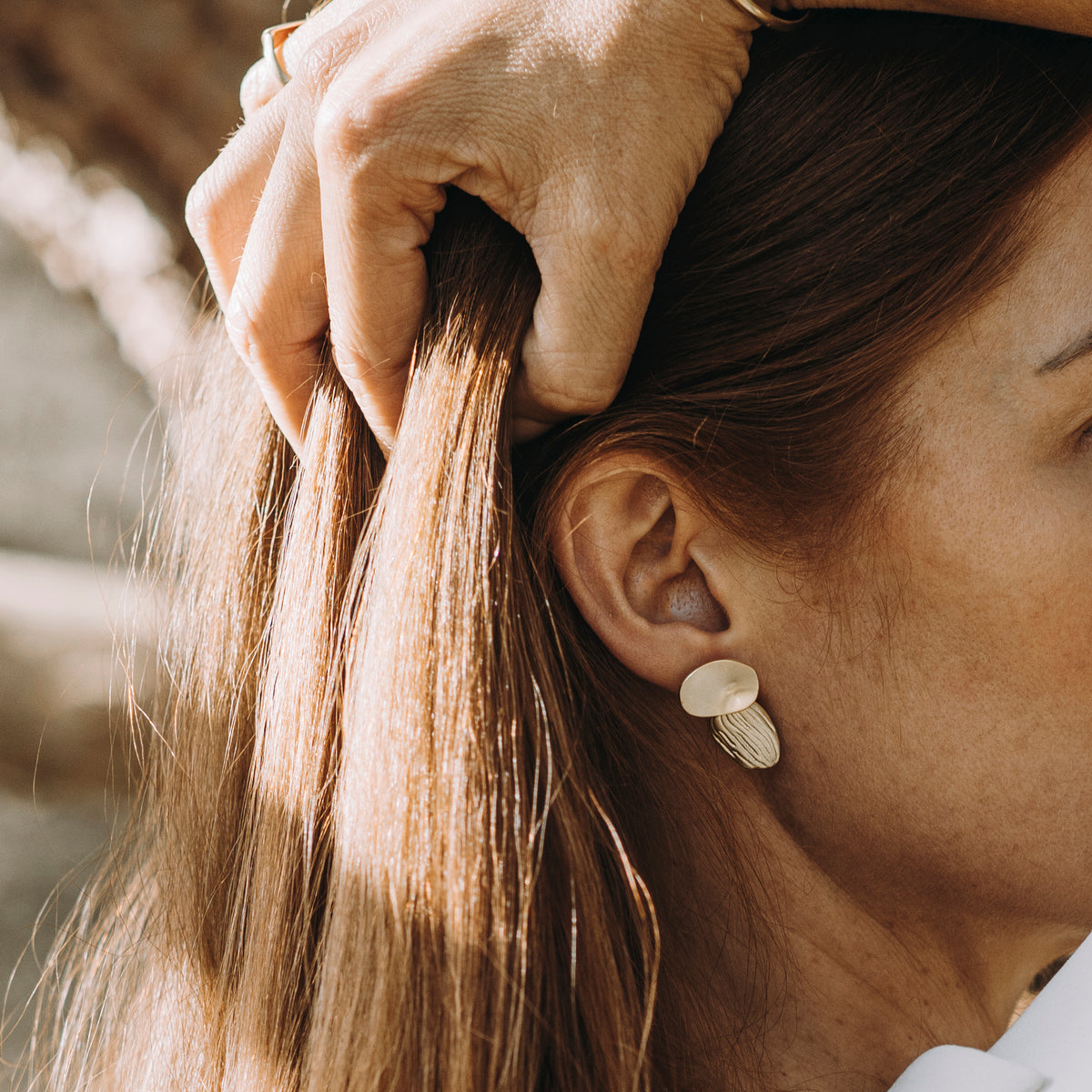 Boucles d'oreilles deux amandes