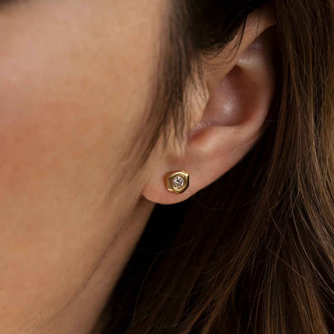 Boucles d'oreilles pépite